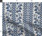 Folk Floral Stripe Medium Scale Blue Tan Chintz Flowers Custom Printed Fabric by Spoonflower Various Fabrics by the Yard or Fat Quarter